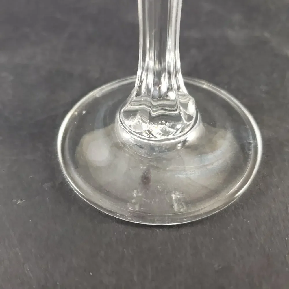 4 Cristal D'Arques Longchamp Lead Crystal Wine Glasses 6.5